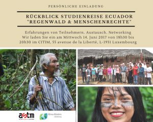 Regenwald und Menschenrechte – Berichte von Teilnehmern der Studienreise Ecuador @ CITIM | Luxembourg | District de Luxembourg | Luxemburg