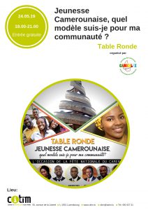Table Ronde : Jeunesse camerounaise, quel modèle suis-je pour ma communauté ? @ CITIM